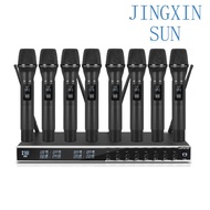 Good MT8 High Quality 8 Channel Wireless Handheld Microphone Stage Performance Conference Microphone