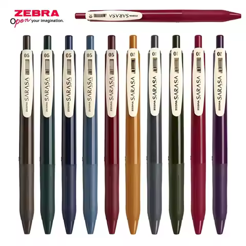 ZEBRA Gel Pen JJ15 SARASA Retro Series 0.5mm Writing Smooth Press Color Ballpoint Pen School Office 