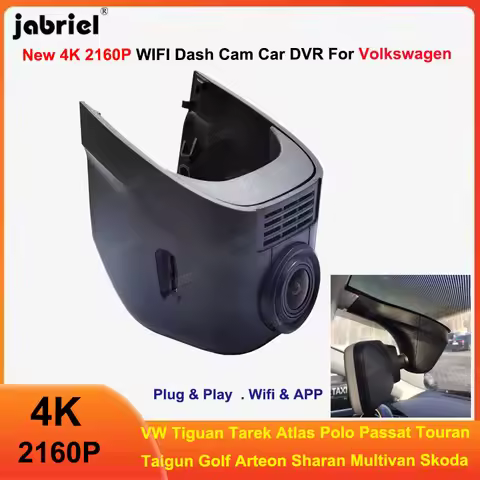 4K 2160P Wifi Dash Cam For Volkswagen VW glof Polo Touran Passat B8 Tiguan Jetta sharan Caddy 2015 -