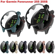 PC Screen Protector Shell For Garmin Forerunner 255 255S Watch Protective Case Full Coverage Tempere