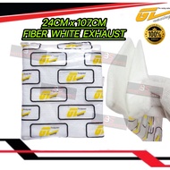 EXHAUST FIBER（ GL RACING ）FIBER PUTIH EXHAUST FIBER WHITE