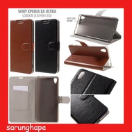 Sony Xperia XA Ultra / Dual London Style Leather Case Casing Cover