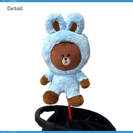 [WICO&GOLF]**Back Open**Golf Club Driver Cover Blue Rabbit Brown /Driver Fits Standard 460cc Driver/