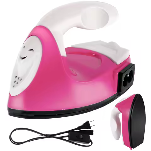 Mini Craft Iron Electric Iron Portable Handy Heat Press with Silicone Heat Insulation Pad Small Iron