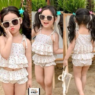 Pretty Pink Girls Swimsuit |2-Piece Swimsuit for Children