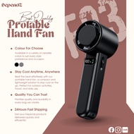 Dependz F83 Portable Handheld Fan with 4000-6000mAh Battery, 100-Speed Control, Ultra-Quiet Brushles