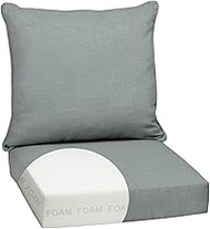 Arden Outdoor Foam Deep Seat Cushion Set, 24 in x 24 in, Weather-Proof, Rain-Proof, Fade Resistant P