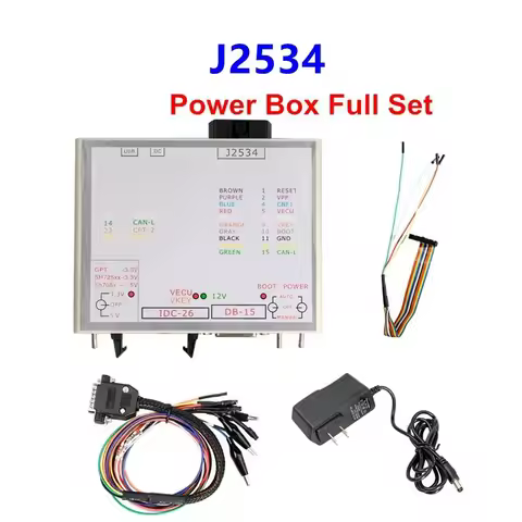 JTAG PowerBox Openport J2534 Connector – Full Adapters 3 Modes Green LED J2534 Diagnostic Tool for C