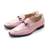 Pierre Cardin รองเท้าผู้หญิง รองเท้าส้นแบน รองเท้าโลฟเฟอร์ นุ่มสบาย ผลิตจากหนังแท้ สีชมพู ไซส์ 36 37 38 39 40 รุ่น 30TC113