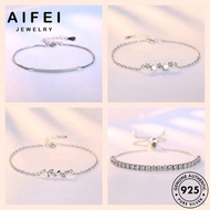 AIFEI JEWELRY Bracelet Women Perempuan Diamond Bangle Rantai Moissanite Fashion Gelang Tangan 925 Silver Original M146