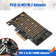 Pcie To M2/M.2 Adapter M.2 Ngff To Desktop Pcie X4 X8 X16 Nvme Dual Ssd Pci Express Adapter Card