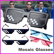 Hip hop Sunglasses Women Sunglasses For Men Funny Polygonal Thug Life Mosaic Pixel Hot Sell Shades