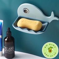 Clean Bathroom Plastic Soap Tray Rack - Whale Shaped Soap Shelf 16x8x8.8 Cm