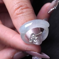 冰種翡翠馬鞍戒指戒圈 | 國際13圍 | 天然緬甸玉翡翠A貨 | 送禮