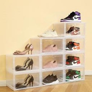 鞋盒 超大尺寸 透明折疊鞋盒 最大號 加厚 鞋子收納盒 硬式鞋盒 皮包收納 公仔展示盒 可疊加 鞋牆展示 整理盒