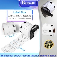 Thermal Label DK-11201 11204 11209 11241 Die-cut Length Refill Etiket Printer Compatible Thermal pap