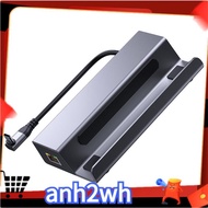 Handheld Charging Dock Multi Port USB HUB Video Converter Base Expansion Dock