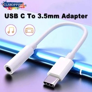 CLShopping Type-C to 3.5mm Jack Headphone Audio Adapter USB C Earphones Aux Audio Converter Cable suitable For iPhone 15 Pro Max,Samsung Galaxy S23 Ultra S22 iPad Pro/Air and more