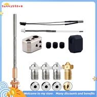 For Prusa I3 MK4 Extruder Hotend+E3DV6 Brass Nozzle 0.4mm+3x Bimetallic Nozzle 24V 40W Heating Rod K