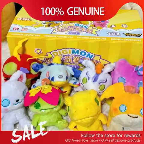 Genuine Original Digimon Adventure Palm Cute Beast Series Blind Box Cute Peluches Digimon Adventure