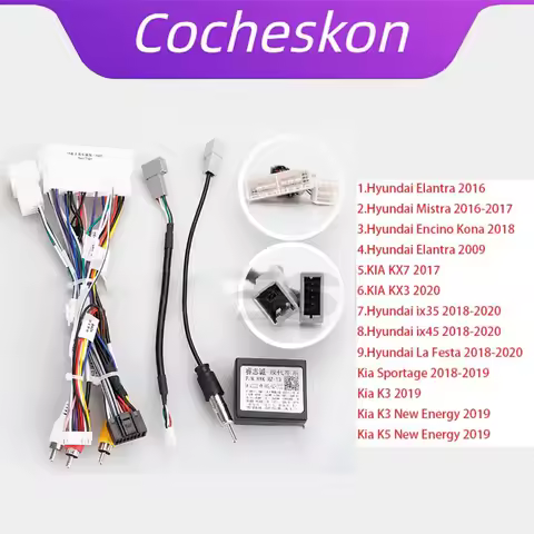 Car 16pin Wiring Harness Adapter Canbus Box Decoder For Hyundai Elantra Mistra Encino Kona KX3 KX7 S