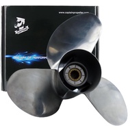 Boatman OEM Prop 14x19 Stainless Outboard Propeller fit Suzuki Boat Engine 70-140 HP，15 Spline Tooth