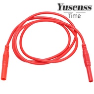 YUSENSS 1/2pcs Meter Test Lead Extension, Silicone 100CM/ 39.37inch Male-to-Female Banana Plug, Red&
