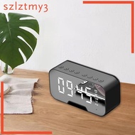 [szlztmy3] Bluetooth 5.0 Speaker FM Radio Mirror LED Alarm Clock USB Charger