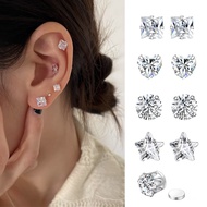 1 Pcs Diamond Magnetic Clip Earrings Magnet Ear Clips Men Women No need for ear piercings Stud Earri