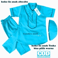 COD SETELAN KOKO LIS ANAK BAJU MUSLIM ANAK LAKI LAKI/PAKAIAN MUSLIM ANAK LAKI LAKI TERLARIS 6 BULAN-