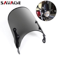 ไฟหน้าโครงสร้างนอกกระจกหน้ารถกระจกหน้าสำหรับ Kawasaki W800 2011-2022 W800 W400ถนน ER-5 Twister ที่เบ