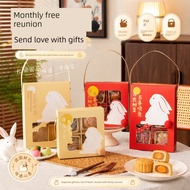 beras faiza doorgift doorgift klasik Kotak Hadiah Mooncake Buka Tingkap Moon Rabbit Mid-Autumn Festi