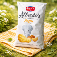 AMICA Gluten Free Potatoes Chips Ruffle Chips {HALAL} 130gm - Italy