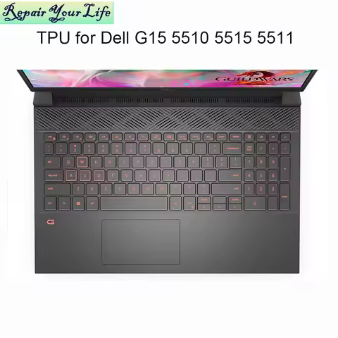 2021 Gaming Laptop Keyboard Cover Clear TPU for Dell G15 5510 5511 5515 keyboards Dust protector cov