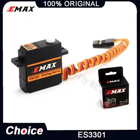 EMAX ES3301 ES3351 ES3302 ES3352 9mm 4.8-6V Analog / Digital Servo Metal Gear For Glider Airplane RC