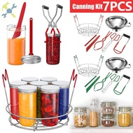 7Pcs Canning Supplies Starter Kit Canning Tools Set Stainless Steel Canning Set with Canning Rack SH