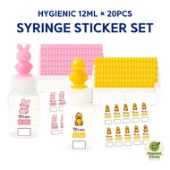 Baby Syringe Bottle 12ml Feeding Medicine Disp 20pcs Korea
