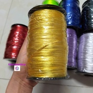 Cuộn dây tim dù 3mm màu vàng làm handmade cuộn dài 100m