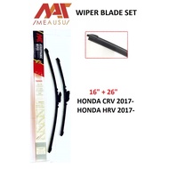 MEAUSU Wiper Blade Set 16" + 26" For Honda CRV 2017 / HRV 2017