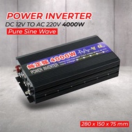 Inverter DC 12V - to AC 220V 4000W - Black