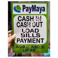 paymaya bills paent signage laminated