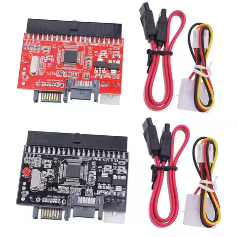 SATA To IDE SSD Riser Card JM20330 IDE To SATA SSD Adapter Card with 7-pin SATA Data Cable with IDE 