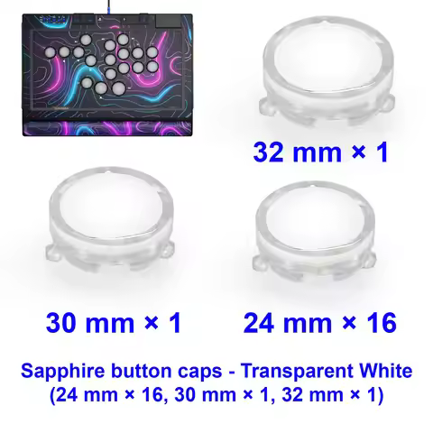 QANBA SAPPHIRE S1 Button Cap Arcade Game Accessories Button Hat Set DIY Parts