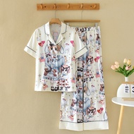 ชุดนอน Muslin Pajamas Silk Satin รุ่น Dreamy Kitty (N2197 T2197) | ชุดนอนผู้หญิง