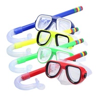 snorkeling set snorkeling mask Kanak-kanak Divine Goggle Mask Breathing Tube Shockpoof Anti-fog D