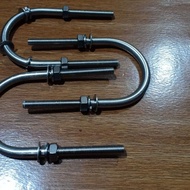 U-bolt stainless steel ss316 M8 x 2"