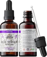 Blue Vervain Liquid Extract, Organic Blue Vervain (Verbena Hastata) Dried Above-Ground Parts, Herbal