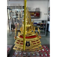 2563 Phra Buddha Chinnarai Wat Yai Phitsanulok 7寸金哪叻佛祖金身，编号482 (12x17寸高) 最美丽的佛陀成功佛。