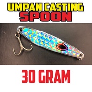 Umpan Lure Casting Spoon 30gr - 40gr Dengan Treble 3X Strong #1