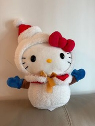 Sanrio Hello Kitty 冬季雪人毛絨公仔